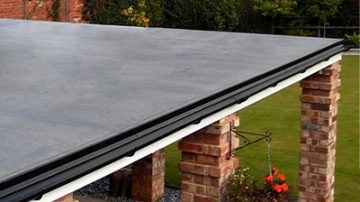 Rubber flat roof installation in Taunton